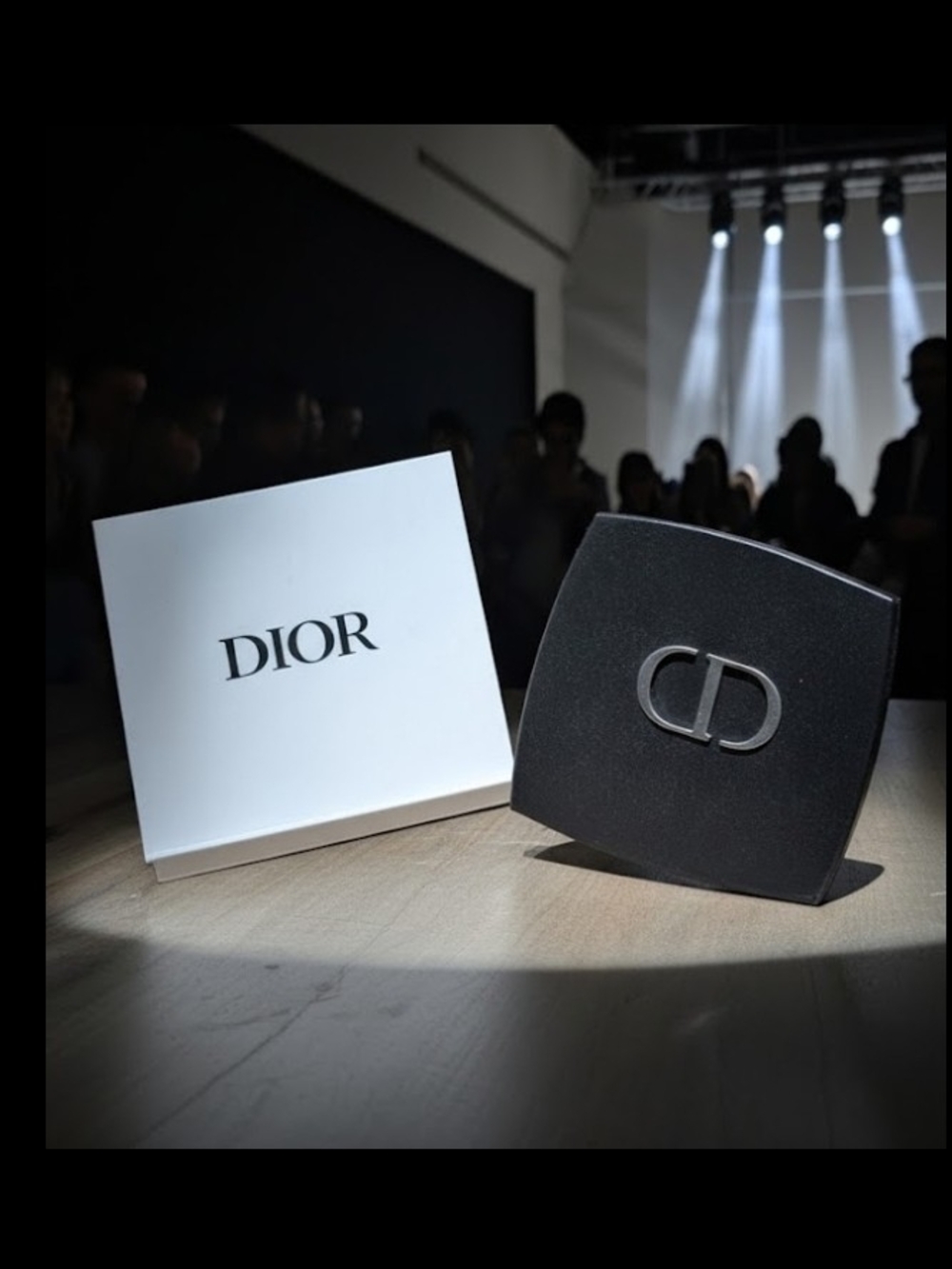 Dior Black Compact with Silver CD Logo - VIP Gift - NIB